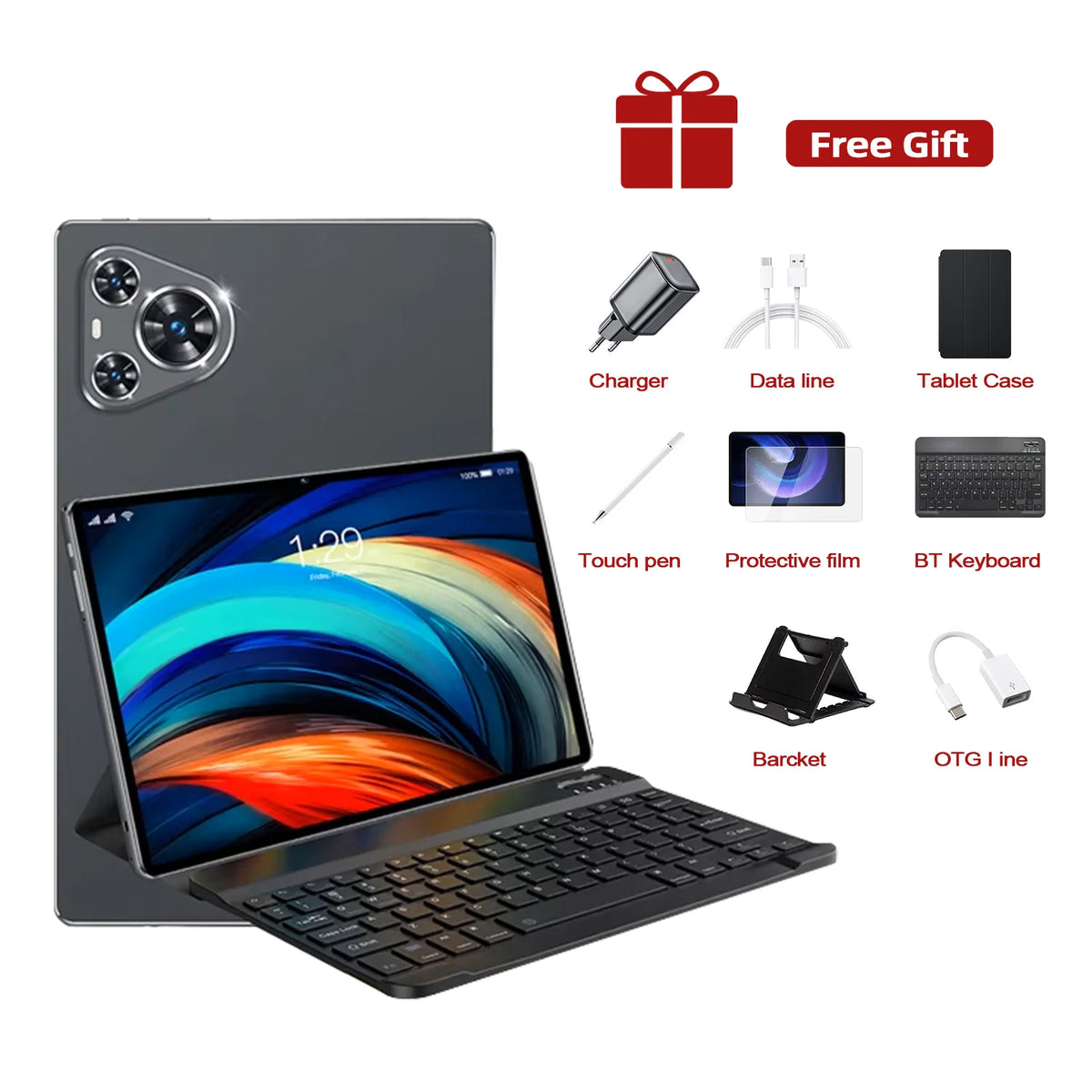 2026 New Original Pad 16 PRO Snapdragon 8Gen3 Android Tablet 16 11Inch Hd 24Gb+2Tb 20000 Mah 5g DualSim Bluetooth Wifi TabletsPc