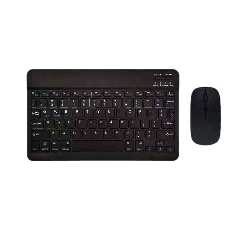 with Bluetooth Keyboard Mouse for Tablet PC 78Key 10inch Rechargeable Wireless Keyboard 1200dpi Mice Set Combo for Laptop
