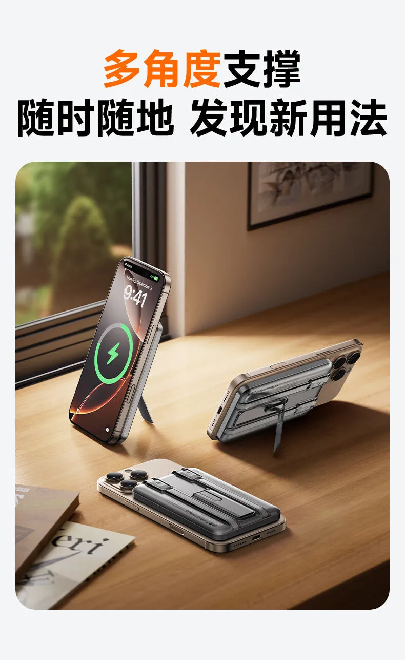Magnetic Wireless Power Bank 10000mAh 5000mAh Spare battery Portable Charger Mobile External Battery Fast charging for iPhone