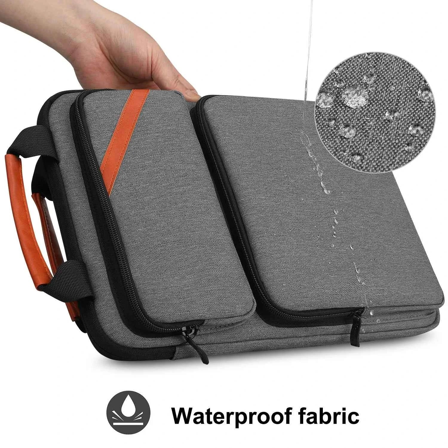 iCozzier 12.9-13.3 inch Laptop Shoulder Bag, Double Pocket  Laptop Sleeve Tablet Case for MacBook Pro 14, iPad Pro 12.9 2018-202
