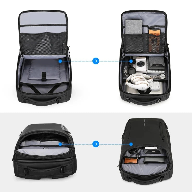 Mark Ryden 2025  Anti-Thief Fashion Men Backpack Multifunctional Waterproof 15.6 Inch Laptop Bag Man USB Travel Charging Bag