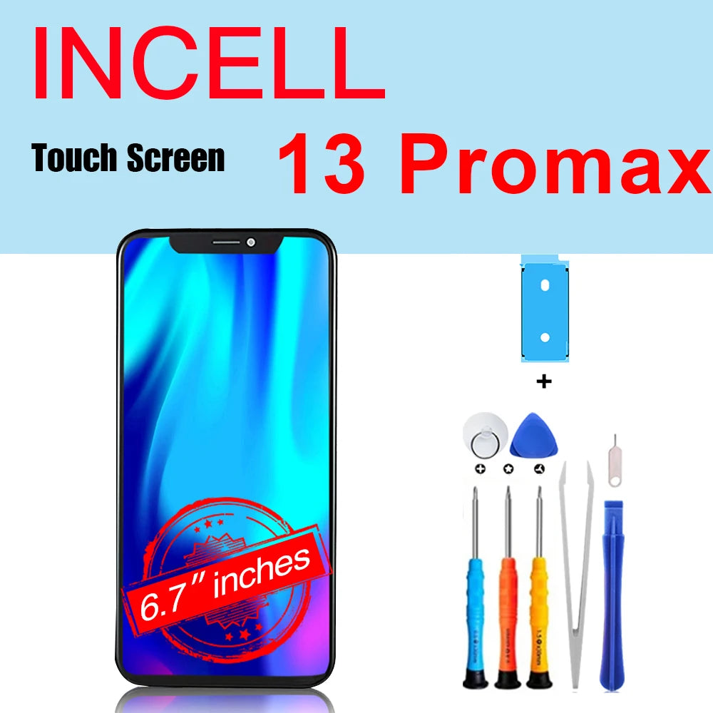 PINZHENG High Quality Screen INCELL LCD OLED For iPhone 14 Pro 15 Plus 13 Pro Max Display For iPhone Replacement With Tools