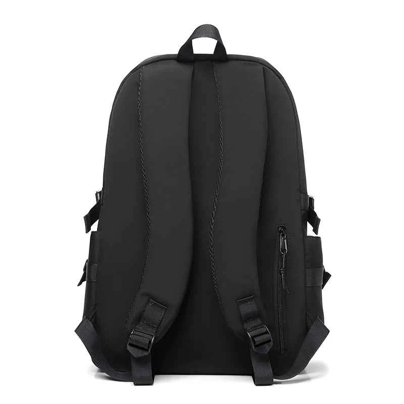 Simple solid color backpack,  travel backpack, plenty of storage space, very suitable for commuting, school, work and going out.