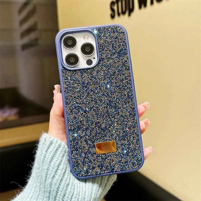 Luxury Shiny Diamond Phone Case For iPhone 16 15 14 Pro Max Plus 16SE 13 12 11 Fashion Star Diamond Soft Rubber Protective Cover
