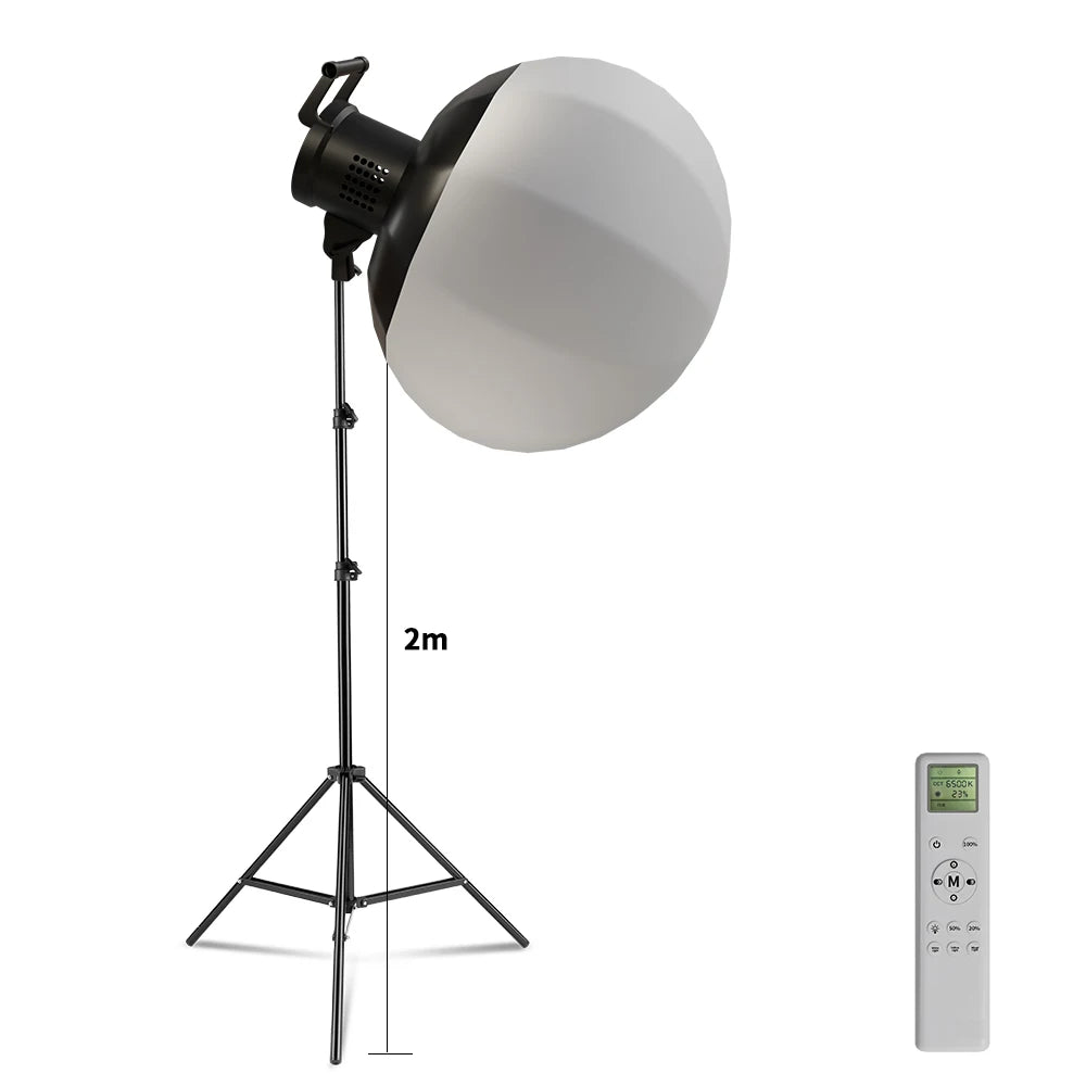 SH 115/135W LED COB Video Light Photography Lamp With Tripod Softbox Remote Control Video Light For Skit Video Photography