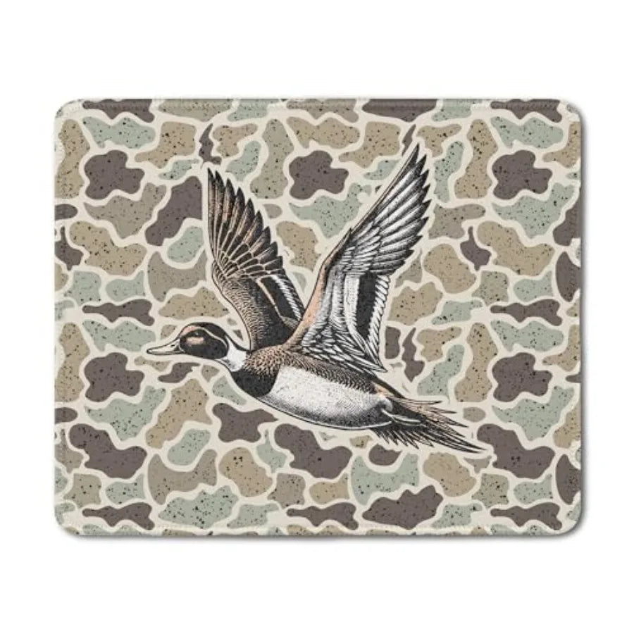Mallard Duck Camo Mouse Pad, Duck Hunting Hunter Gifts, Camo Wildlife Mouse Pads Mousepad for Home Office Dorm Computers Laptop