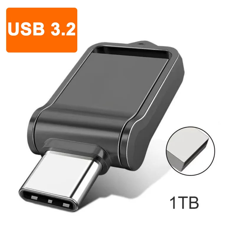 DIXSG Dual USB 3.0 + Type-C Flash Drive – High-Speed OTG Memory Stick