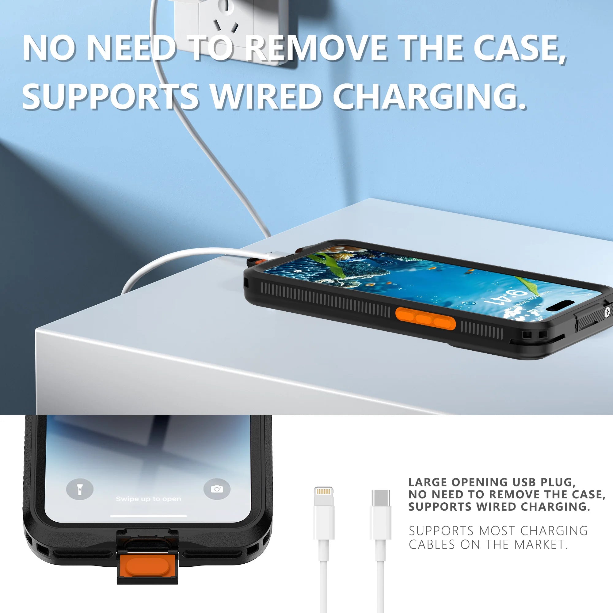 This brand-new touch-enabled IP68 waterproof phone case is suitable for iPhone 16 PRO MAX, 17, 15, 14, 13, 11PRO, and 12