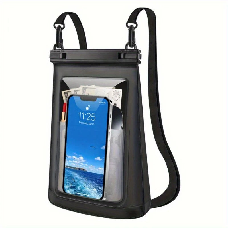 HAISSKY Large Mobile Phone Waterproof Pouch For iPhone 17 16 Pro Max 17 Air 16E 15 Plus Swim Travel Beach Bags With Seal Stripe