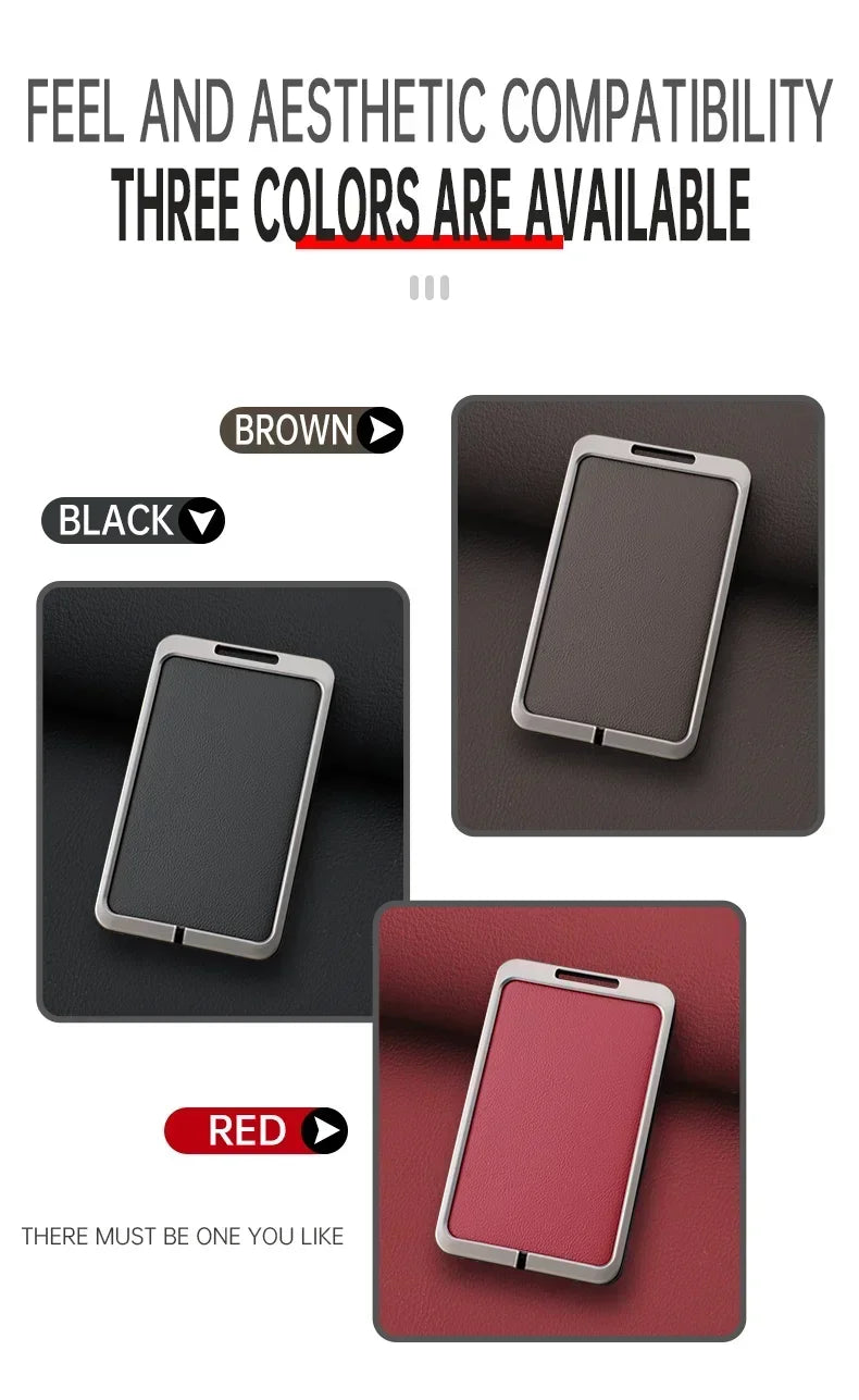 Car Smart NFC Card Key Case Cover For Leapmotor C10 C11 C16 Zinc Alloy Leather Protector Holder Shell Kychain Auto Accessories