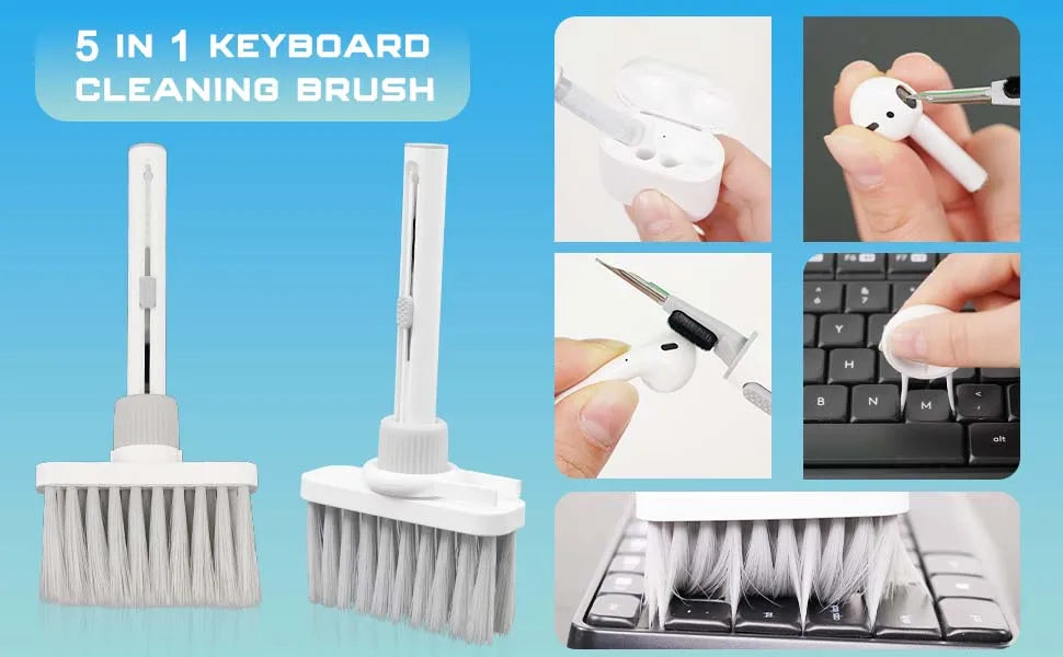 4000mAh Portable Compressed Air Duster Multi Air Blower & Vacuum Cleaner Cordless Duster Blower for Keyboard Computer Cleaning