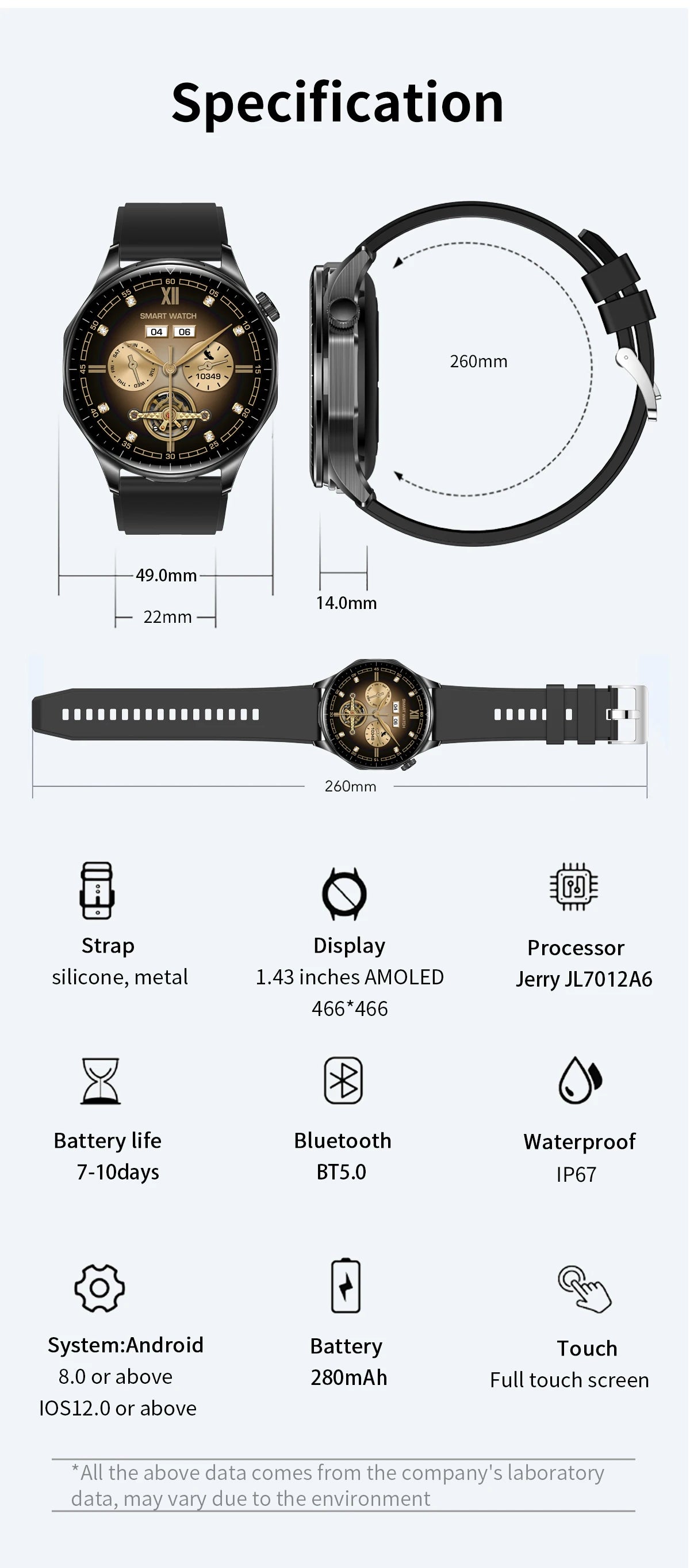 2026 new 2-In-1 TWS Headset Smart Watch 1.43