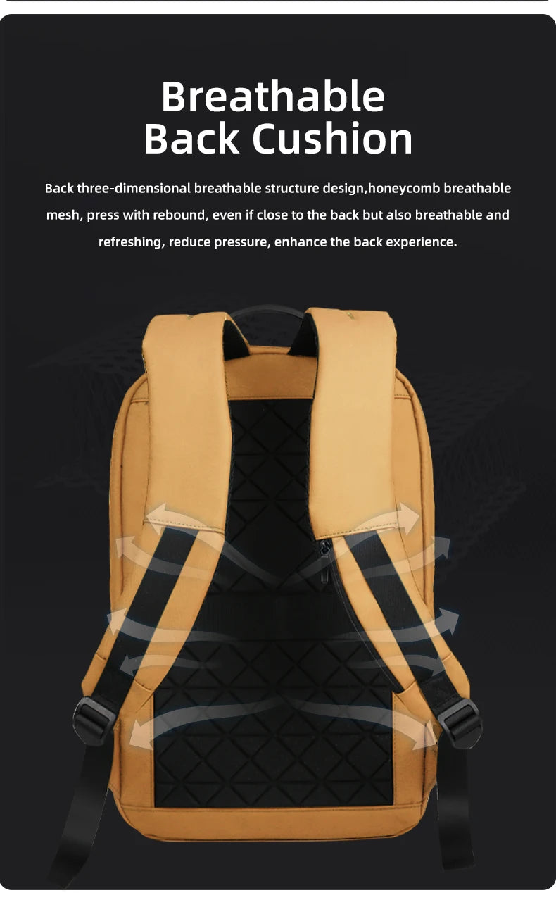 Heroic Knight Backpack Men Multifunction Business Waterproof Slim Laptop Backpack Fashion 15.6