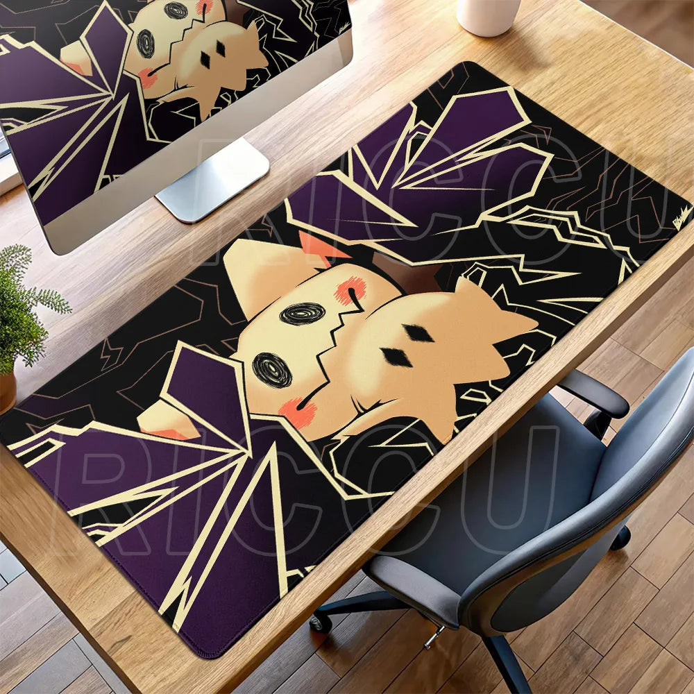 XXL Large Mouse Pad Pokemon Mimikyu Office Mats Carpet Laptop Locking Edge Game Keyboard Desk Mat Rug Mousepad Rubber Table Mat