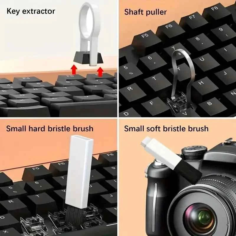 20 In 1 Digital Camera Bluetooth Headset Mobile Phone Laptop Keyboard Cleaning Tool Set Cleaning Brush Clean Pen Keycap Puller