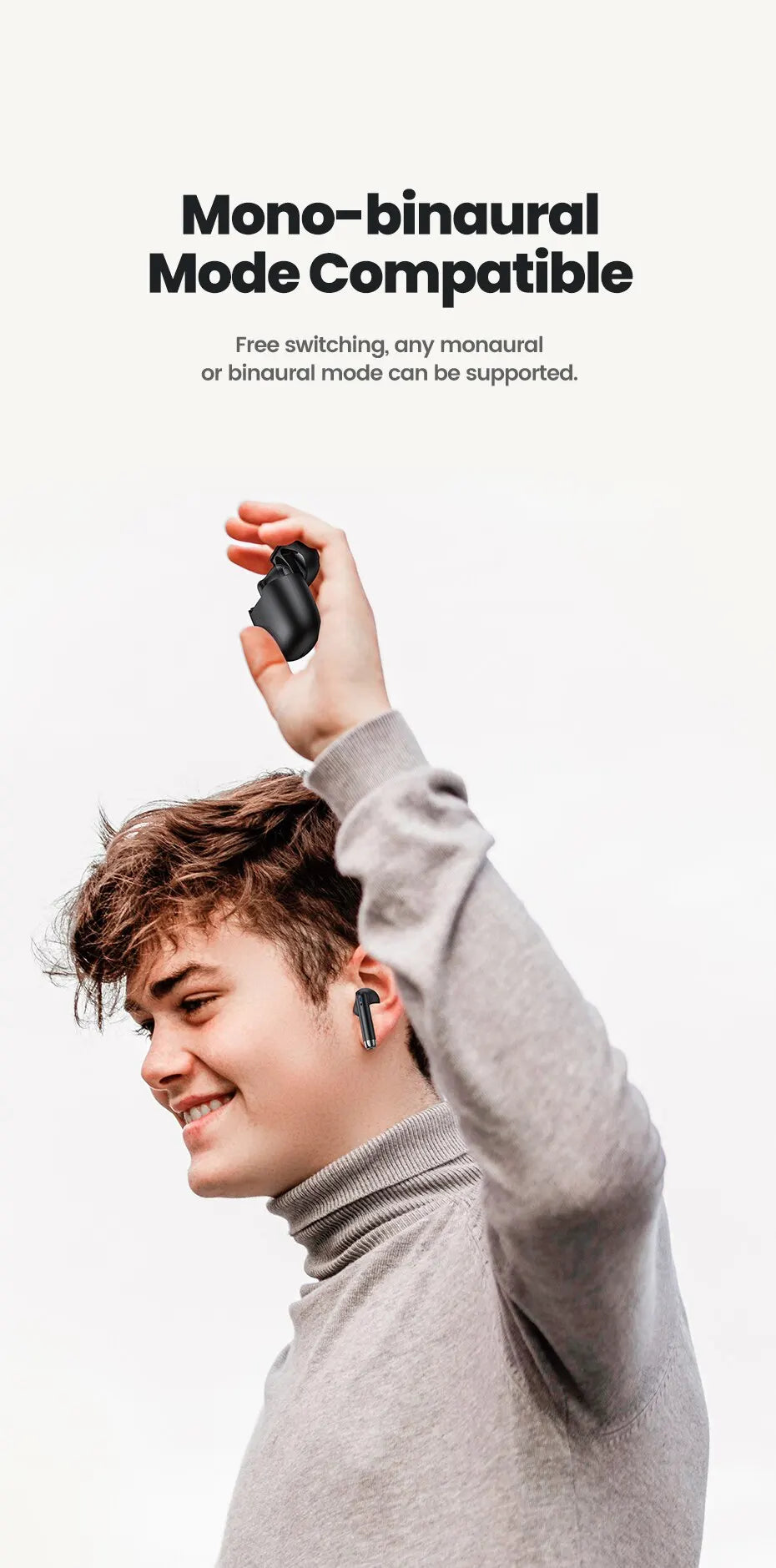 Toocki Wireless Bluetooth Headphones Bluetooth 5.3 TWS Earphones IPX4 Waterproof Mini Earbuds For Xiaomi Huawei Redmi All Phone