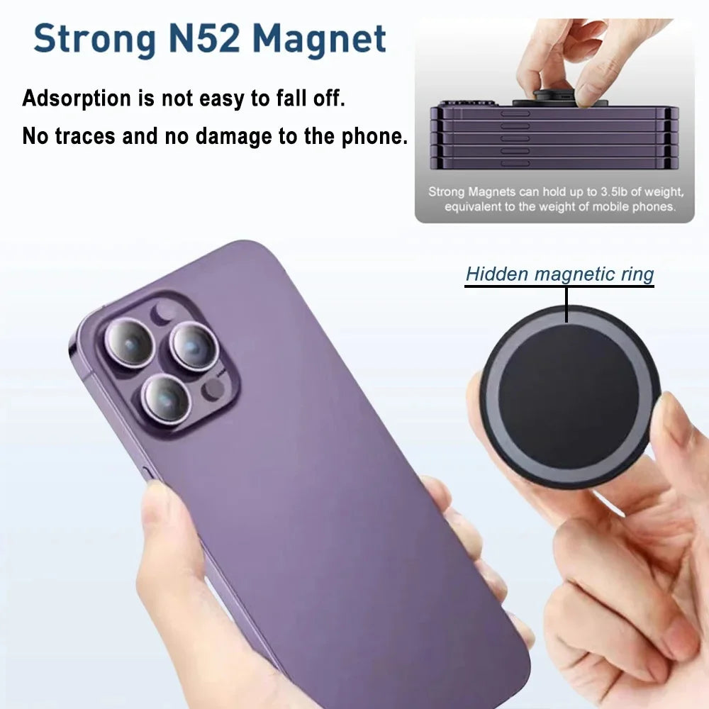 Magnetic Expanding Stand Grip Socket Finger Ring Holder for MagSafe for iPhone 15 14 Samsung Phone Stand Mount Phone Accessories