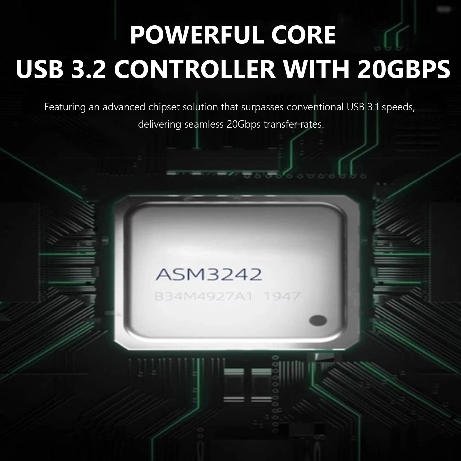 M.2 NVME M-Key to USB 3.2 TYPE-E Adapter Card