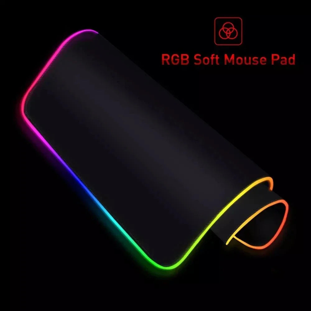 RGB Mousepad Pink Cloud Cat Cartoon Deskmat LED Backlight Gaming Keyboard Rug Computer Office Accessories Kawaii Anime Mouse Pad - WinSupport Tech