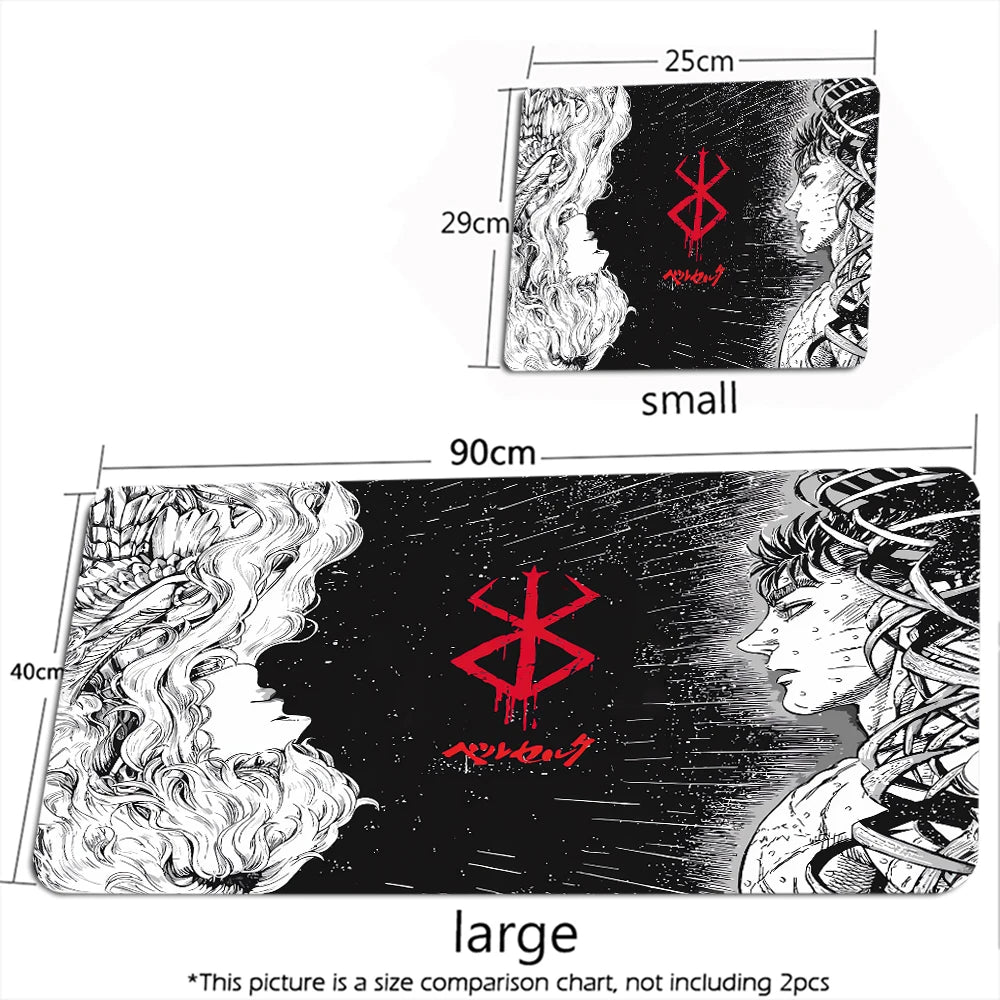 Guts Sword in Berserk Mouse Mat XXL Computer Accessories Large Keyboard Laptop Table Pad The New Product Gamer Gaming Mousepad
