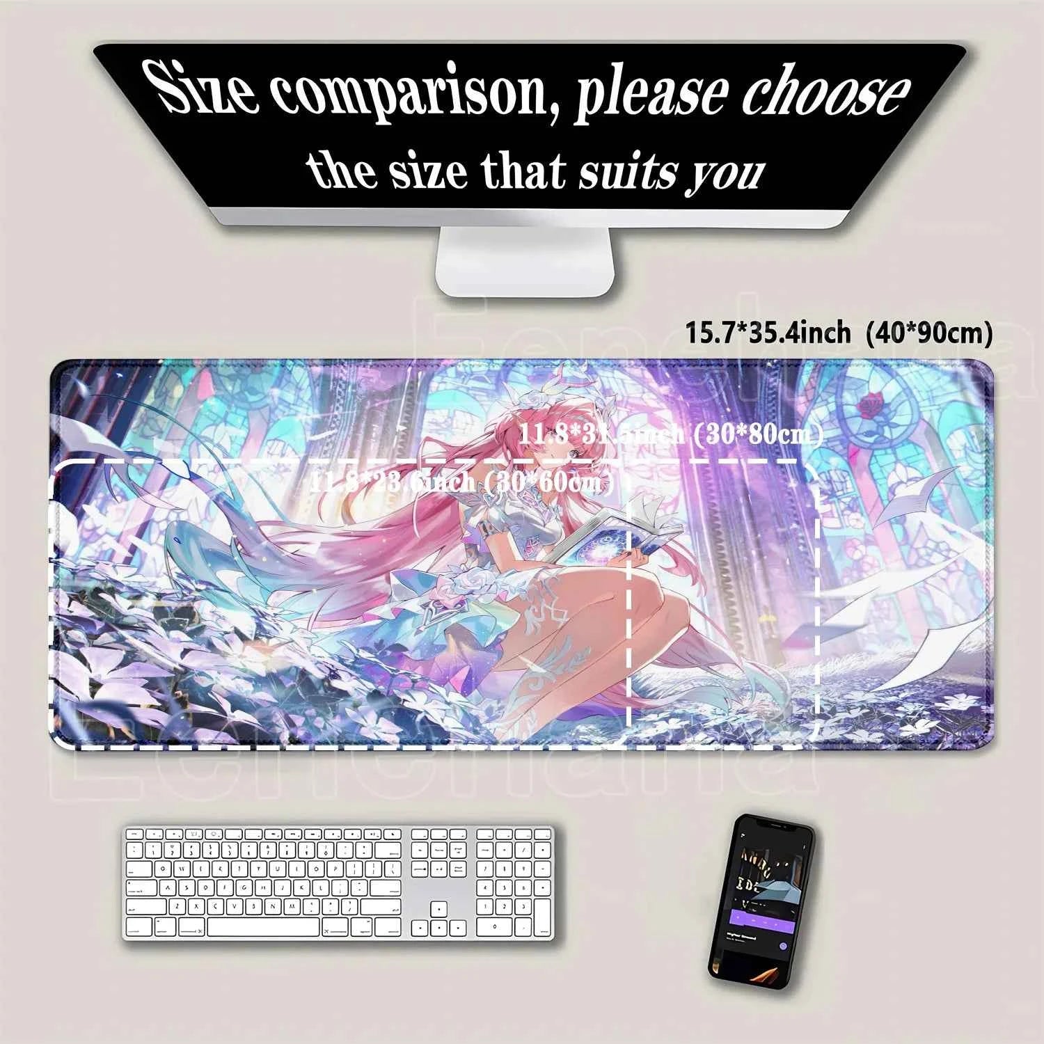 Mouse Pad Honkai Star Rail Cyrene HD printing Pretty Gaming Lock Edge Large Rubber Anime kawaii Mousepad Laptop offices Desk Mat