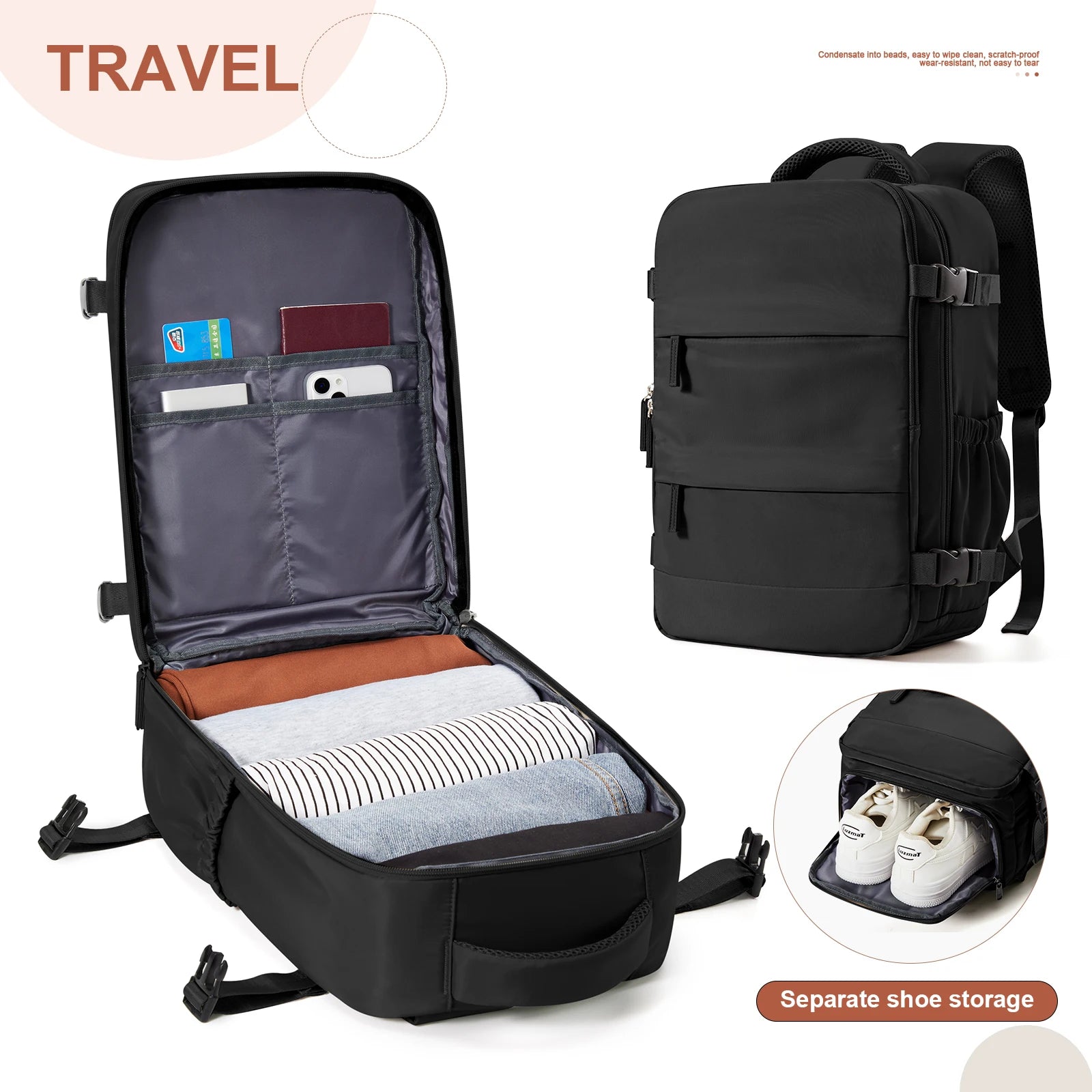 Ryanair Backpack 40x30x20 Cabin Bag Travel Backpack for Men Women Hand Luggage Leisure Laptop Backpack mochila para viaje cabina