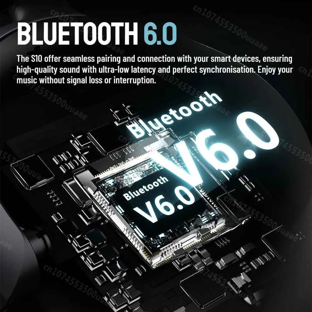 Zombies Cat S10 ANC Bluetooth 6.0 Headphones -45dB Active Noise Canceling Earphone HiFi Stereo Over-Ear Wire/Wireless Headset