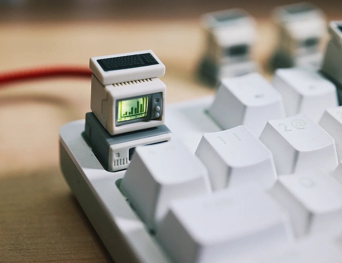 Retro PC Keycap IBM PC 5150 Serier K-02 Keycap Vintage Style Classic Retro Keycap  For Mechanical Keyboard Backlit Keycap ESC