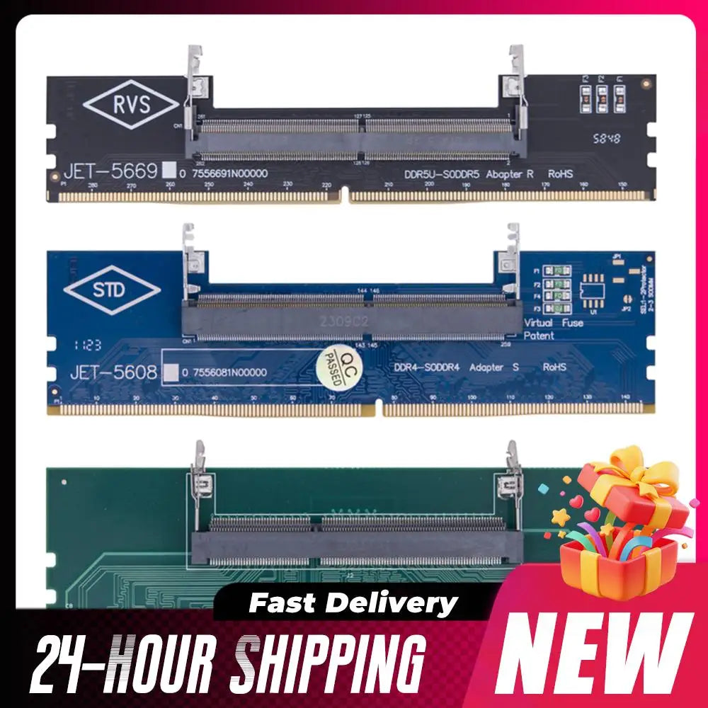1-5PCS Laptop To Desktop Memory RAM DDR3 DDR4 Memory Adapter Connector Card SO-DIMM To PC DIMM Card DDR3 DDR4 Memory Adapter Sti