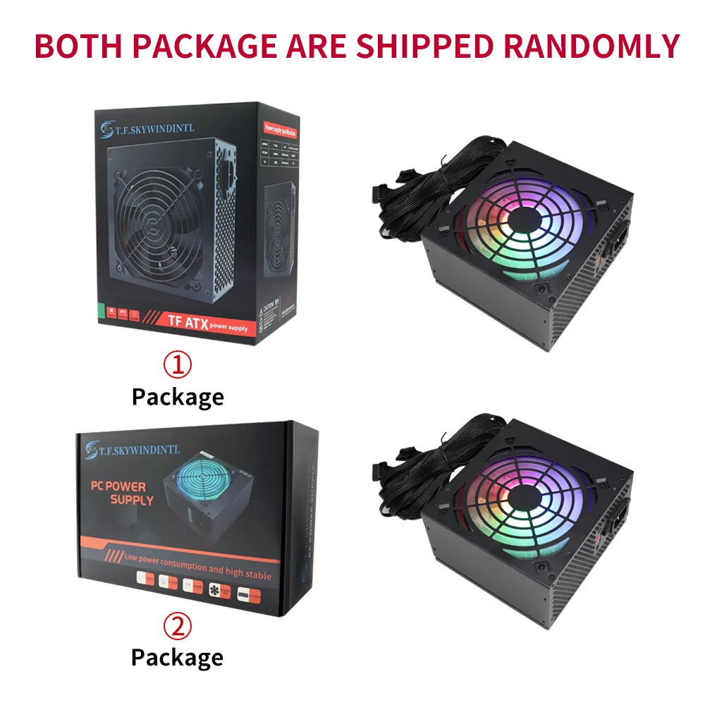 Fonte 500w PSU12V PC Power Sources For Office 500W 24pin ATX Computer Power Supply PSU 500W PC Gaming Power PC Gamer Source Game