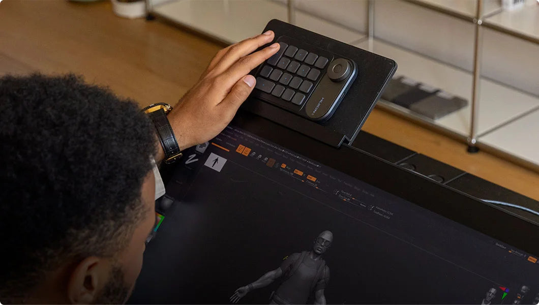 Huion Keyboard Holder 8.9 X 5.2 Inch Easy Install Keyboard Stand, Set on Kamvas Pro 24(4K) Kamvas Pro 27