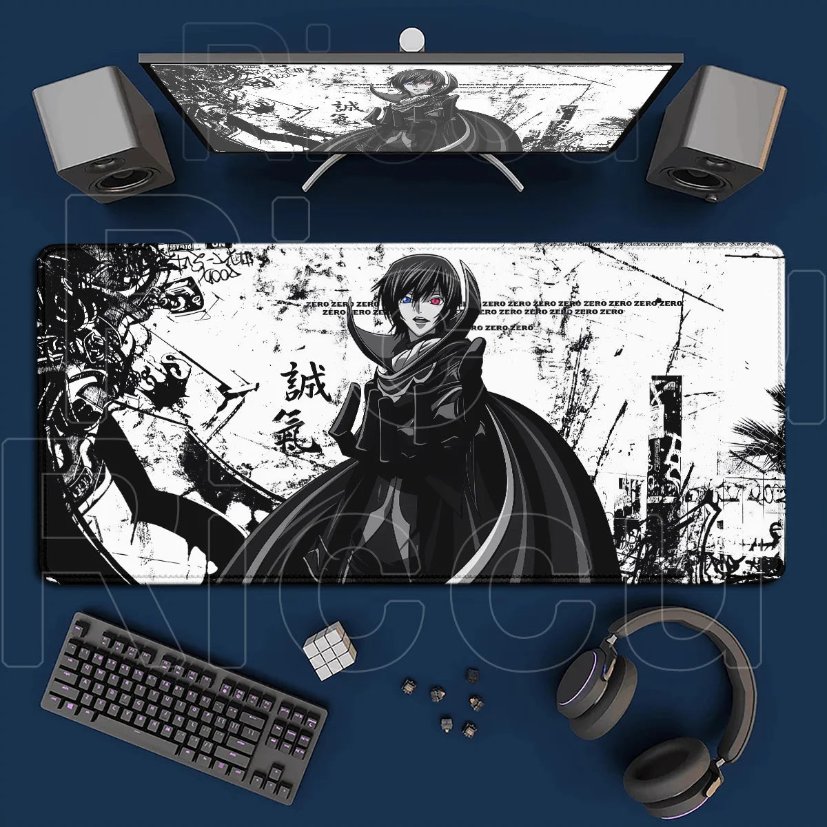 Code Geass Desk Mouse Pad XXL HD Printing Laptop Keyboard Mat Table Protector Carpet PC Gaming Accessories Lelouch CC Pretty Rug