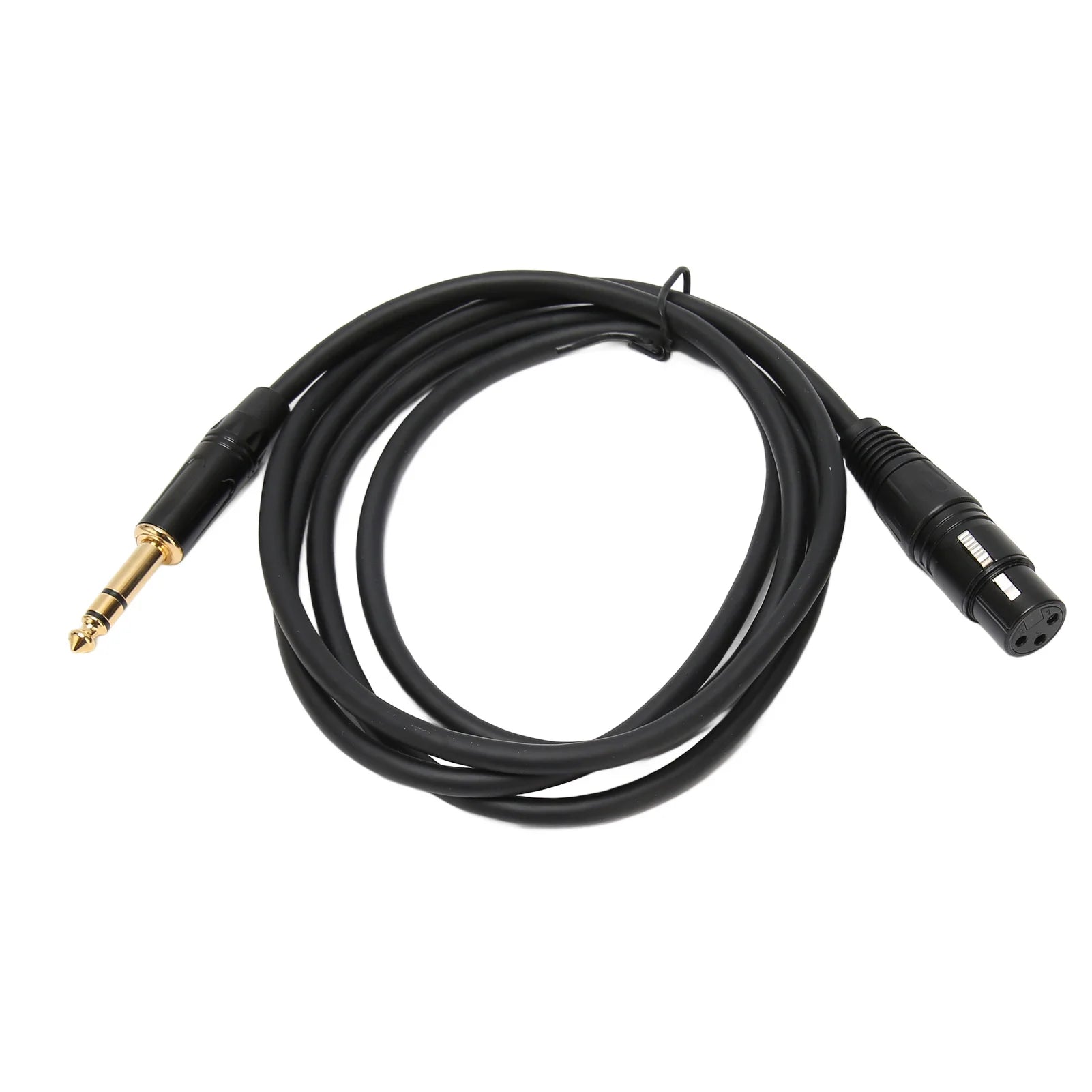 XLR Female To 1/4 Inch TRS Cable Low Latency XLR 3pin Female Cable Balanced Interconnect for 48V Phantom Power for Microphone