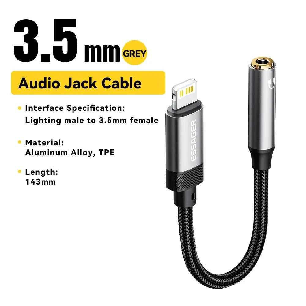 Essager Type-C to 3.5mm Audio Adapter