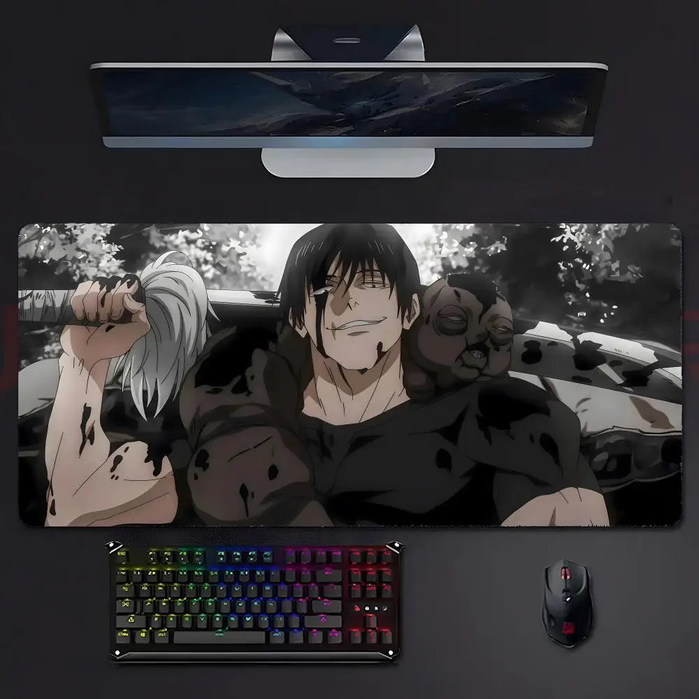 anime supernatural J-Jujutsu K-Kaisen Mouse Pad Mousepad Large Gaming LockEdge Thickened PC Table Desk Mat