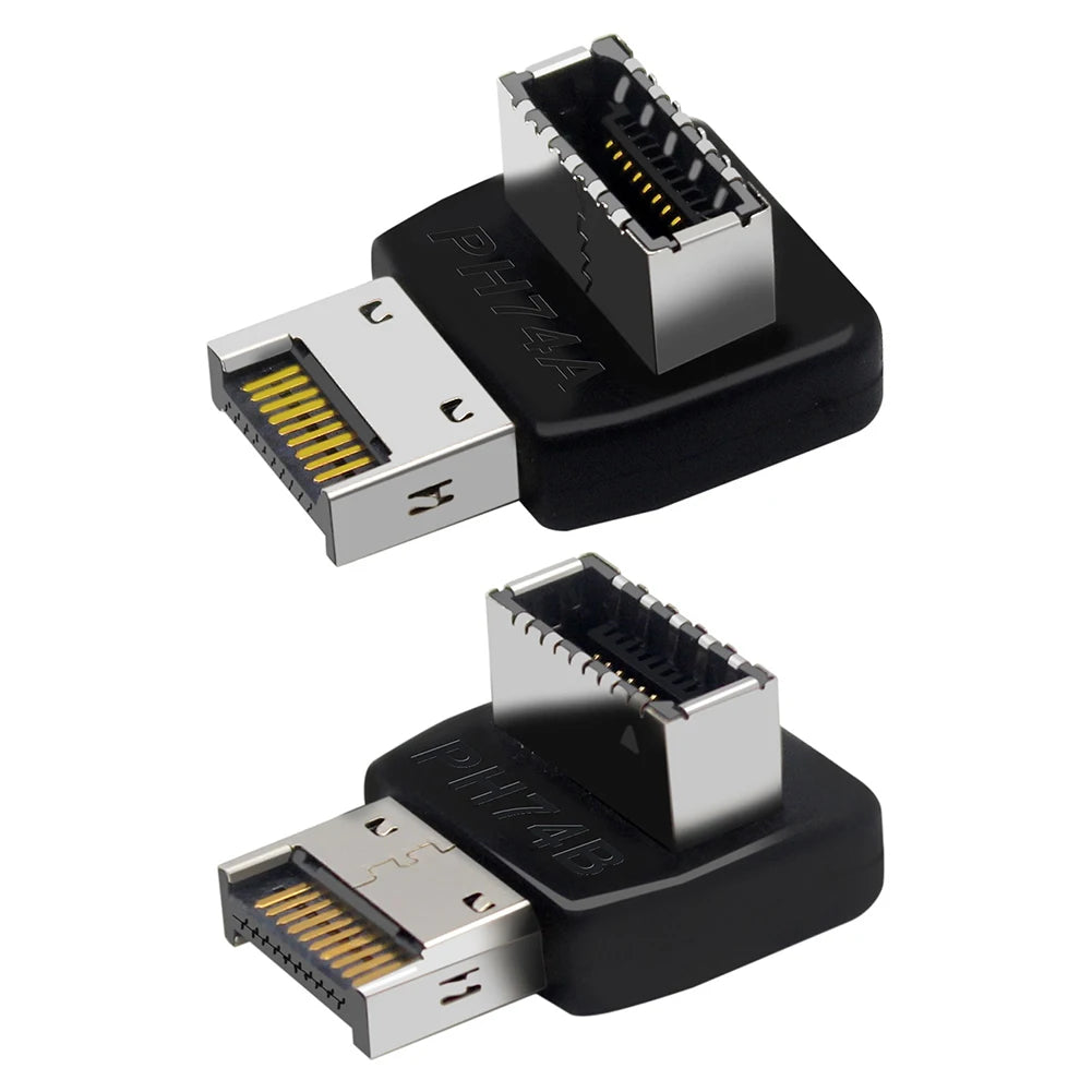 Motherboard USB C 3.1 Front Panel Adapter 90 Degree Angled Type E Male To Female Internal Connector for Asus Desktop Computer