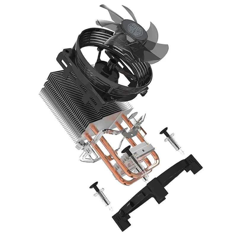 Cooler Master T20 CPU Cooler, 2 Heat Pipe CPU Processor Radiator for LGA 775/1150/1151/1155/1156/1200 AMD AM4