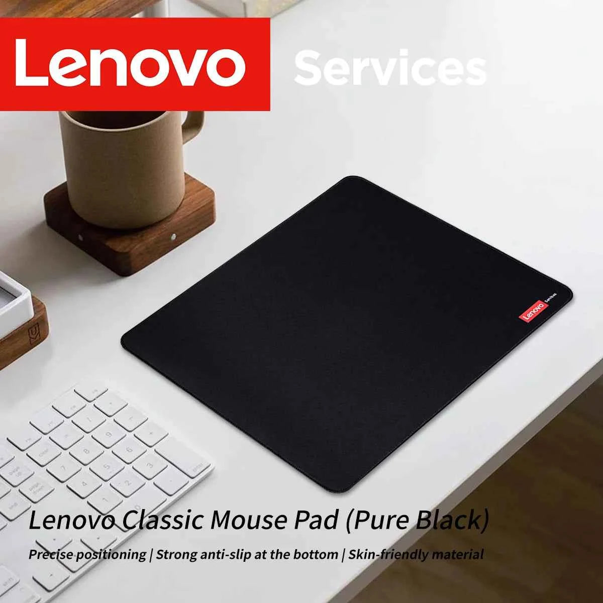 Lenovo E-Sports Gaming Extra-Thick Gaming Mouse Pad Portable Office Keyboard Desk Protector Computer Stain-Resistant Desk Pad