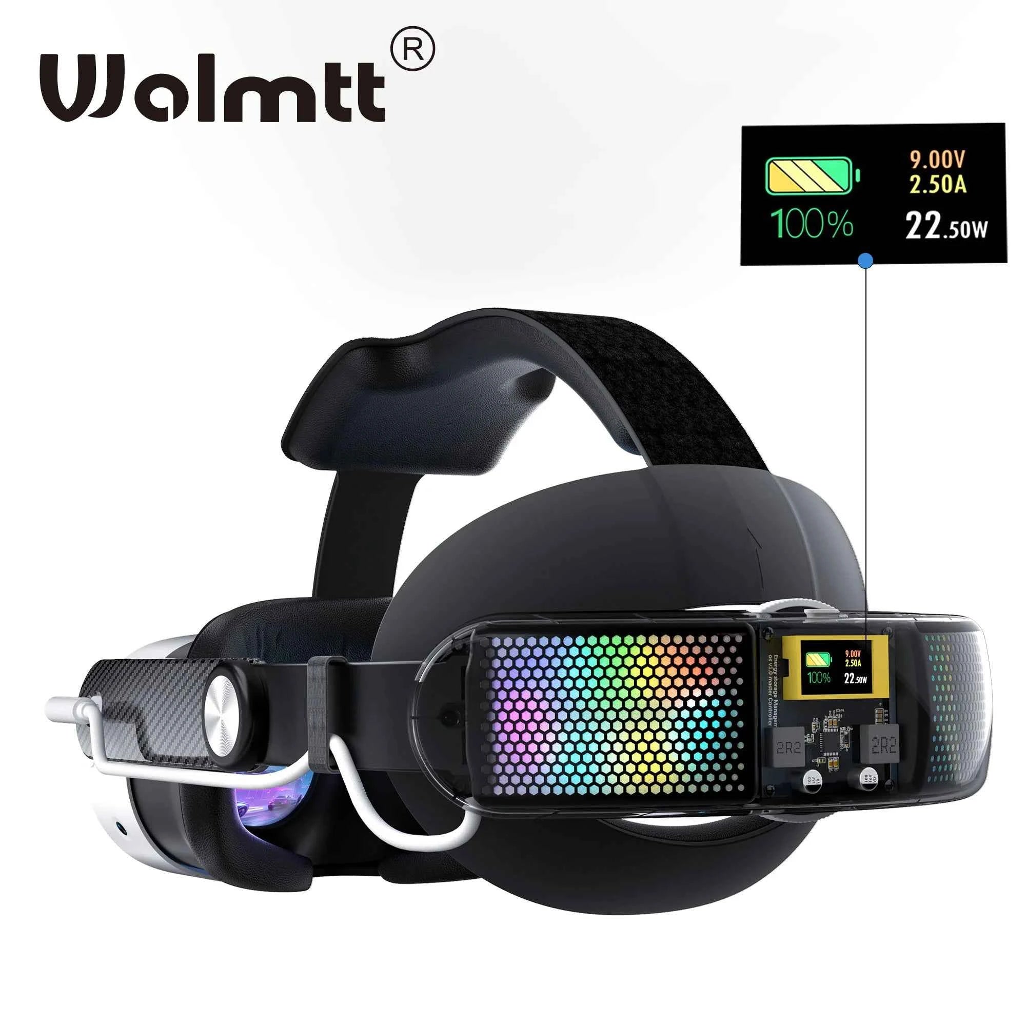 WOLMTT 10000mAh Battery Head Strap for Meta Quest 3/Quest 3S, 22.5w fast charging increases 6-8 hours of battery VR accessories