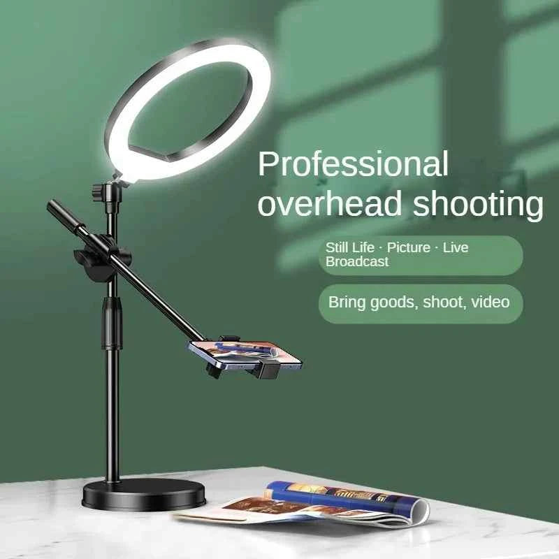 Mobile Phone Head Up Shooting Stand Desktop Live Overhead Painting Calligraphy Photography Artifact 360 Degrees Rotation