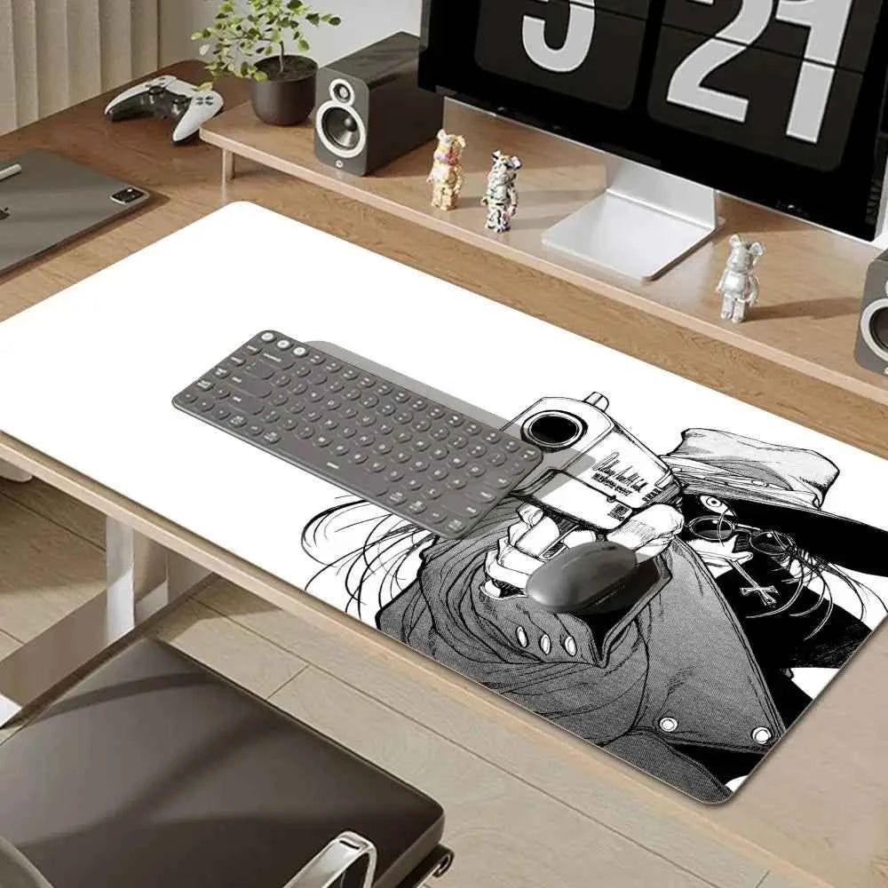 Anime Hellsing Alucard Mousepad Pad Gamer Carpet Computer Mouse Pad Anime Gaming mouse pad High Quality Game Mouse pad gift csgo