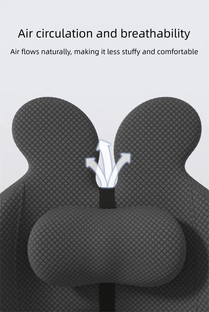 Office Cushion Chair Sitting Waist Support Cushion Seat Backrest Ergonomic Memory Cotton Hemorrhoid Artifact Student Ass Cushion