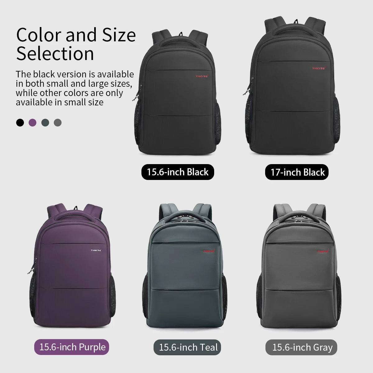 Tigernu Women’s Anti-Theft Laptop Backpack 15.6 Inch – Waterproof Travel & School Backpack for Women, Stylish Purple Laptop Bag