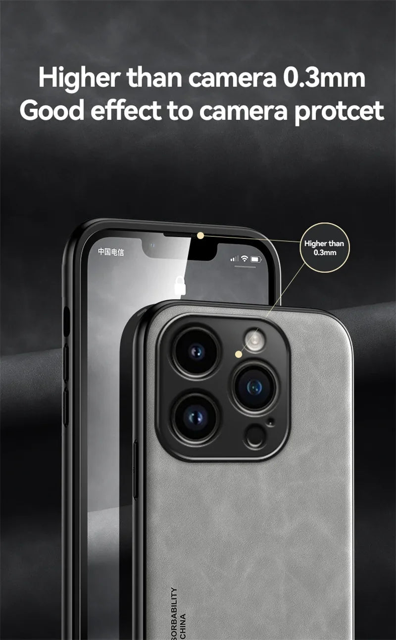 Luxury Magnetic Leather Case For iPhone 16 15 14 13 12 11 Pro Max Mini Plus XR XS X SE 15Pro Shockproof TPU Silicone Back 2026