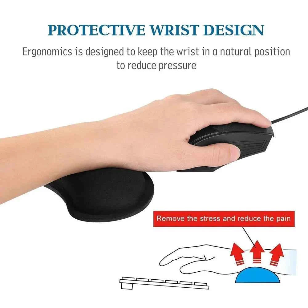 Widen Memory Foam Nonslip Mouse Pad Wrist Support Keyboard Wrist Rest Support For Office, Computer, Laptop & Mac & Comfortable