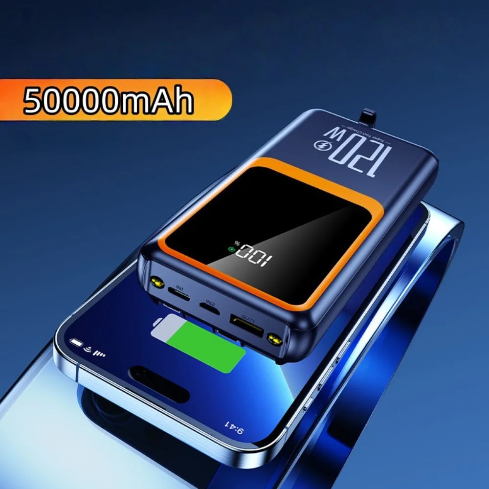 High Capacity Outdoor Portable Power Bank Universal Charger for IPhone Samsung Xiaomi Android Mobile Phones