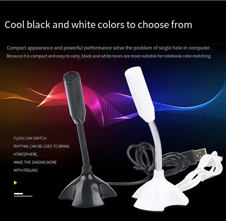 Lenovo USB Microphone For Laptop And Computers Adjustable Studio Singing Gaming Streaming Mikrofon Stand Mic With Holder Desktop