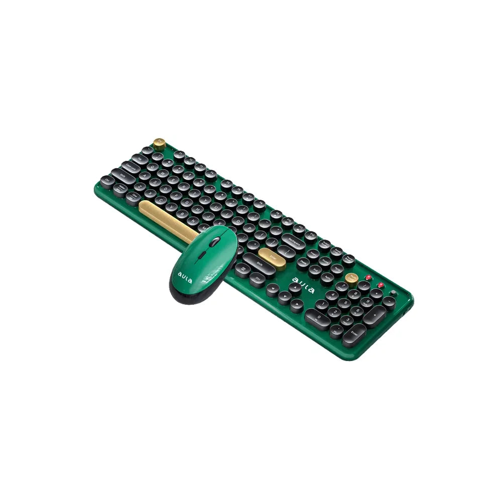 AULA AC306 Wireless keyboard and mouse set Mechanical feel Quiet office soft - sound keys Floating round - key design
