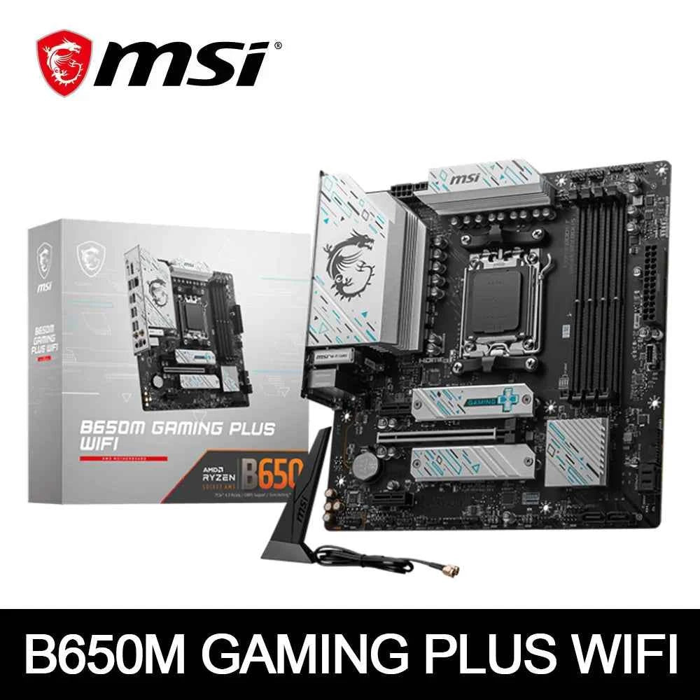 MSI B650M GAMING PLUS WIFI, B650 Supports DDR5 7200+MHz (OC) 192GB AMD Ryzen ™ 7000 8000 Series motherboard Socket AM5