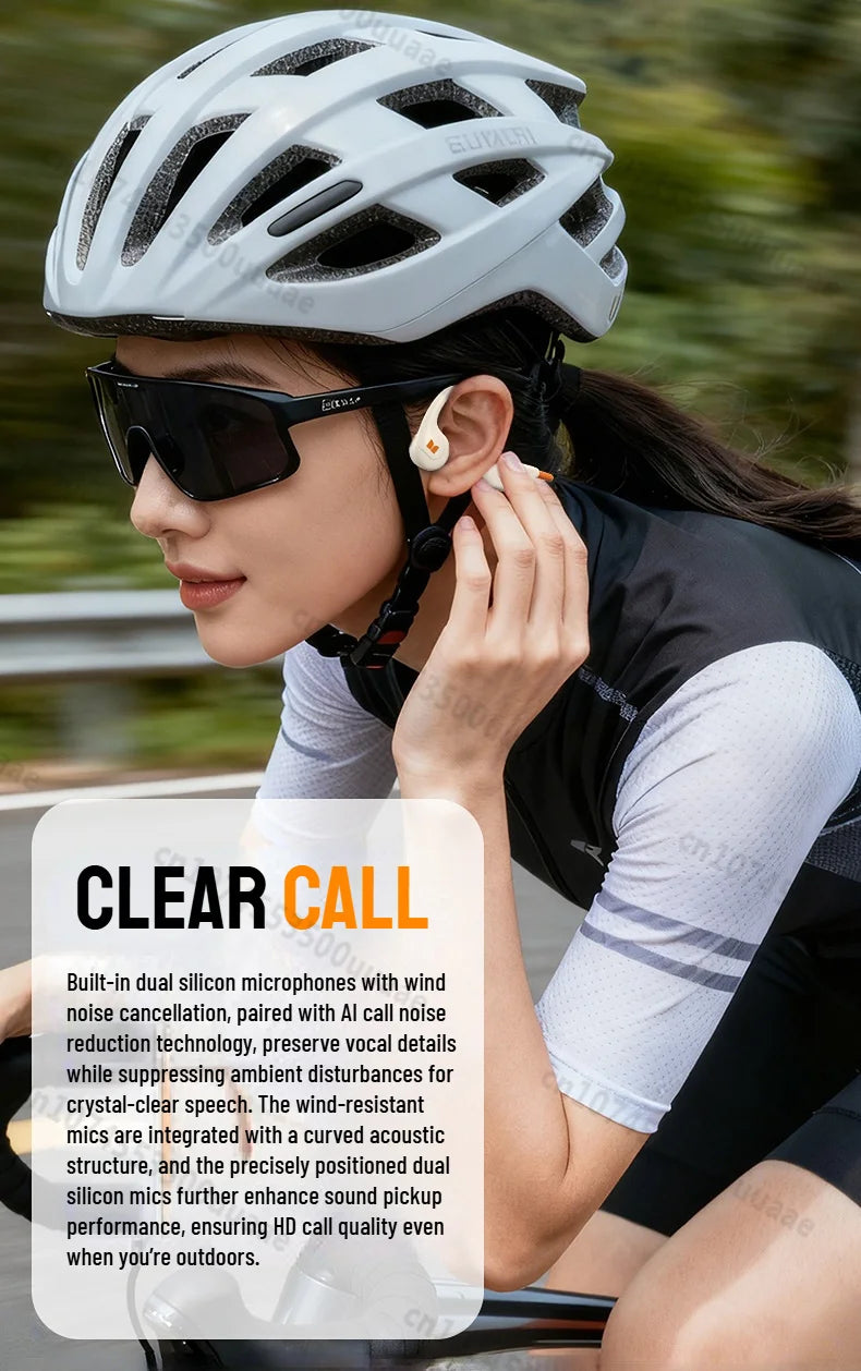 Monster XB01 Bone Conduction Bluetooth 6.0 Headphone HiFi Stereo Wireless Earphones IP56 Dust/Water Resistance Sports Earhook